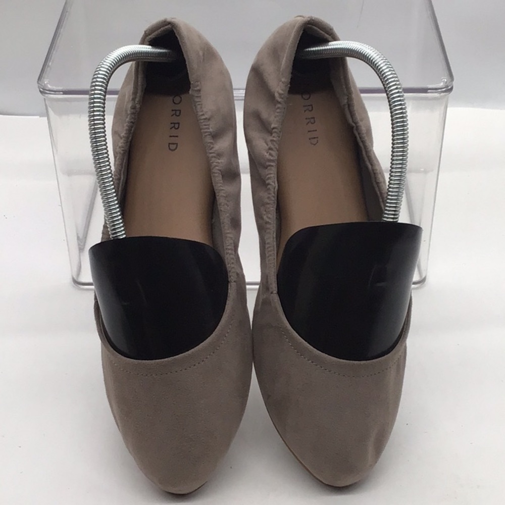 Torrid Taupe Fabric Ballet Flat - Picture 5 of 11